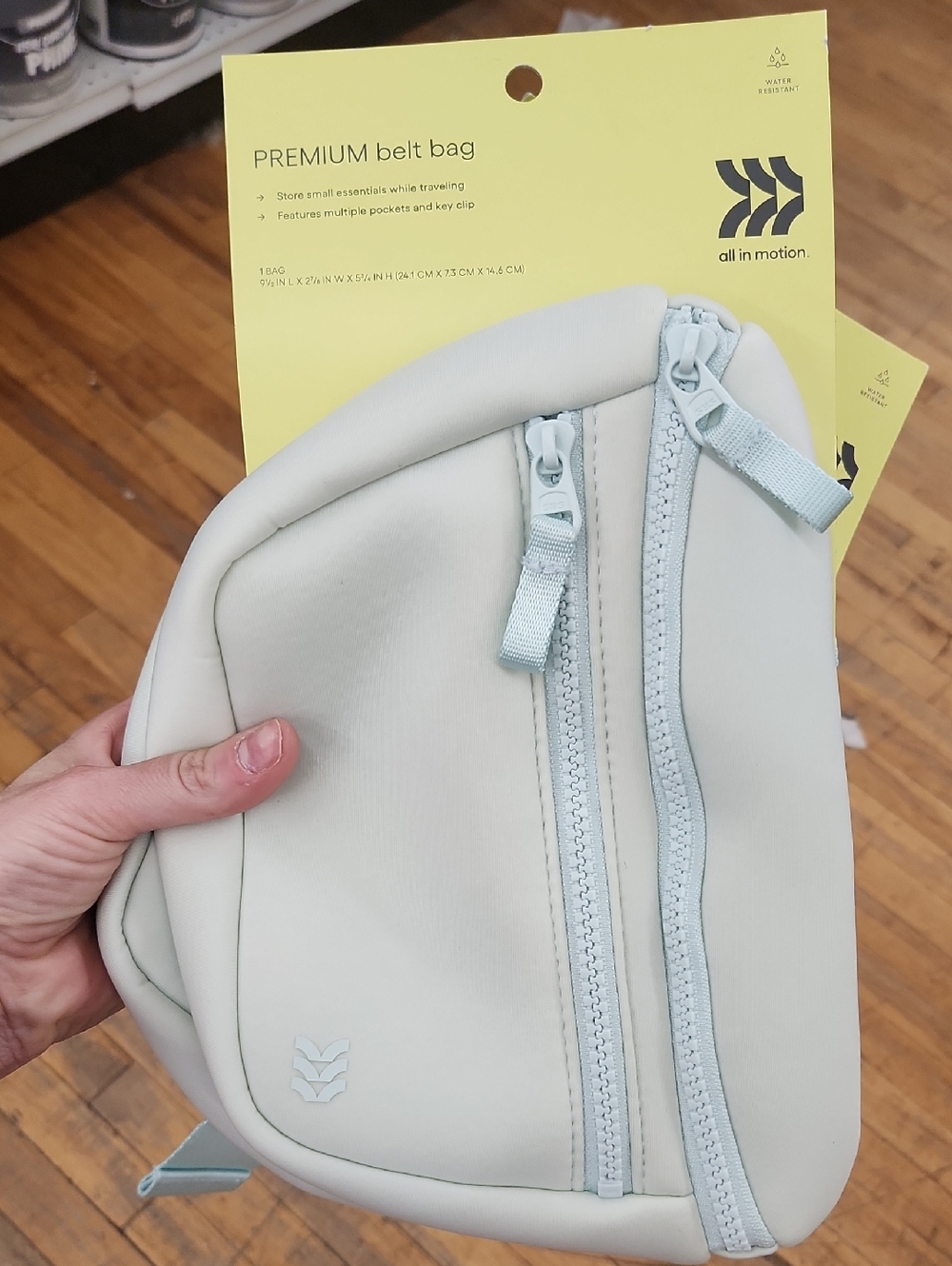 all in motion Pale Mint Neoprene Belt Bag